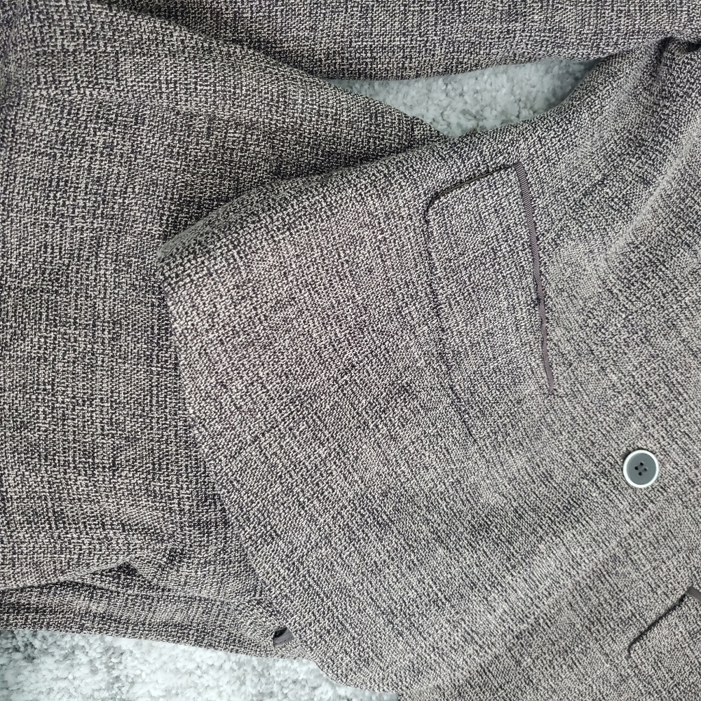 Brown Tweed Pants Suit